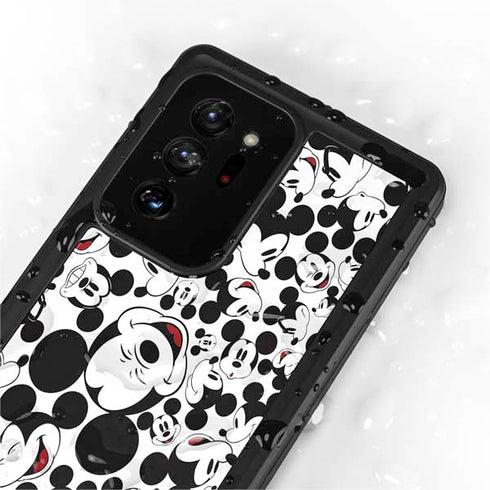 Disney Mickey Mouse Face Pattern Galaxy Note20 Ultra 5G Waterproof Case